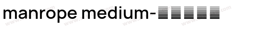 manrope medium字体转换